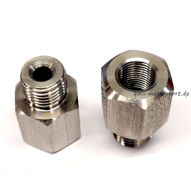 Riduttore HEL in acciaio inossidabile da M10x1,00 maschio a M8x0,75 femmina