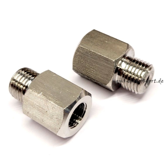 Riduttore HEL in acciaio inossidabile da M10x1,00 maschio a M8x0,75 femmina