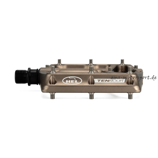 HEL x Carder TenFour Billet Flat Pedale - Forged Bronze