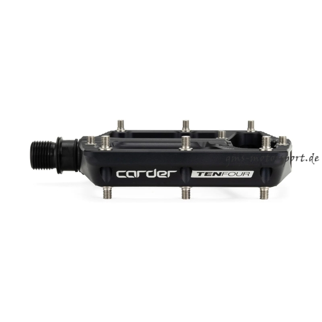 HEL x Carder TenFour Billet Flat Pedale - Stealth Black