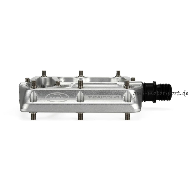 HEL x Carder TenFour Billet Flat Pedale - Hyper Silver