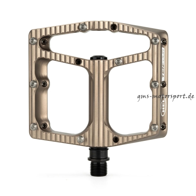 HEL x Carder TenFour Billet Flat Pedale - Forged Bronze