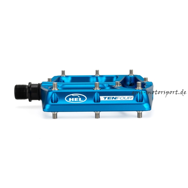 HEL x Carder TenFour Billet Flat Pedale - Azure Blue