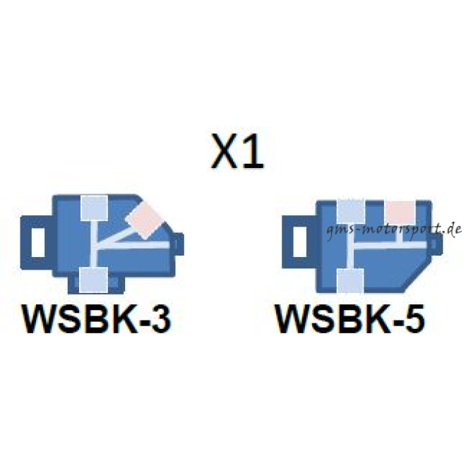 Kit tubi freno su misura per moto, ruota anteriore, 4 pezzi, TEE-WSBK-ELBOW, con certificato di conformità dei componenti