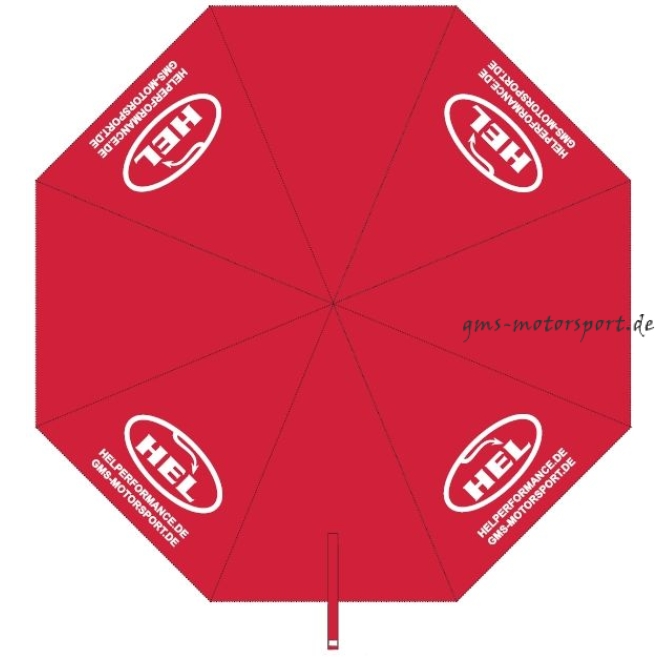 Ombrello HEL GRID, rosso, 130 cm