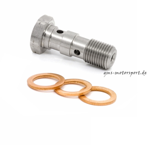 HEL bullone doppio banjo in acciaio inox M10x1,00