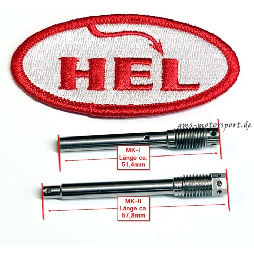 Perno di fissaggio delle pastiglie del freno HEL, acciaio inox