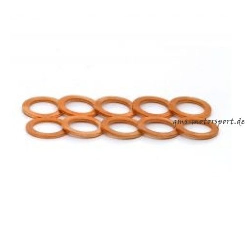 Anelli di tenuta in rame HEL, 10 mm, spessore 1,5 mm