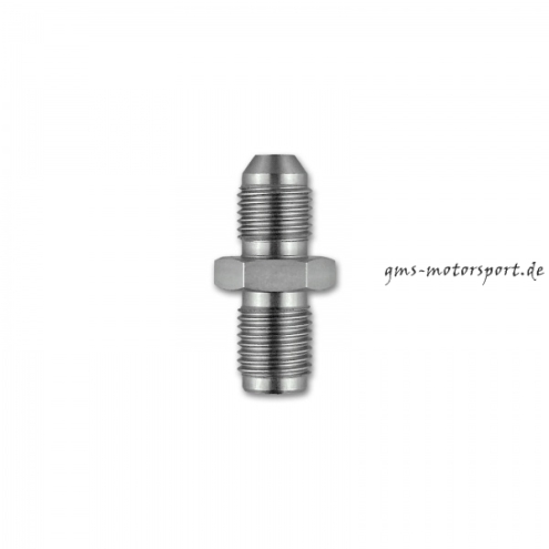 Nipplo doppio 3/8 "x24 UNF - 3/8 "x24 UNF, acciaio inox