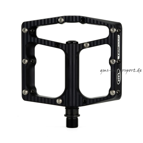HEL x Carder TenFour Billet Flat Pedale - Stealth Black