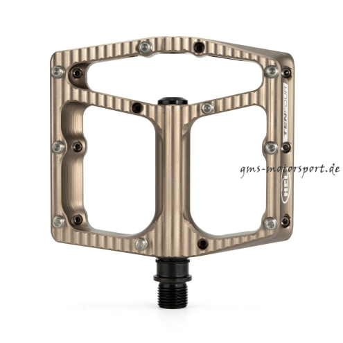 HEL x Carder TenFour Billet Flat Pedale - Forged Bronze