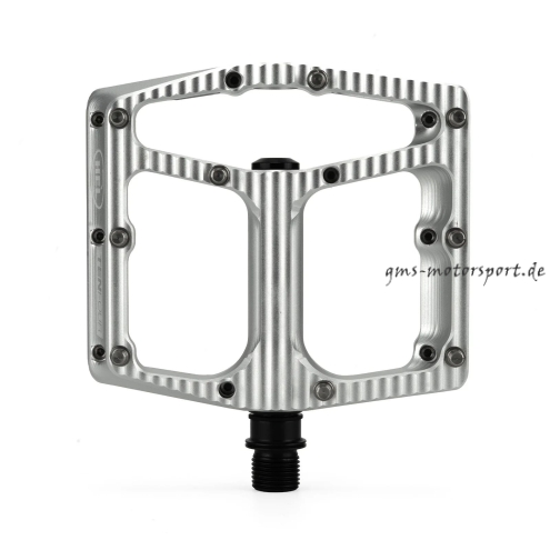 HEL x Carder TenFour Billet Flat Pedale - Hyper Silver