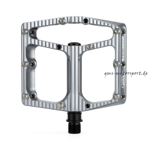 HEL x Carder TenFour Billet Flat Pedale - Vapour Grey