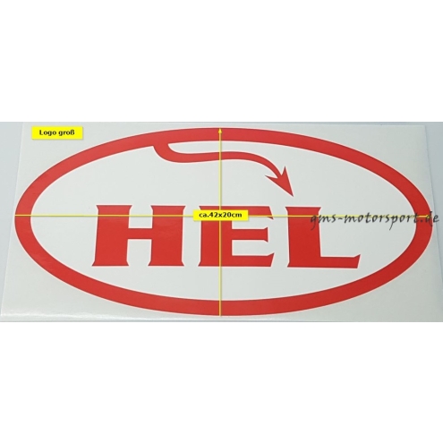 Logo HEL-AUFKLEBER Grande 42x20cm