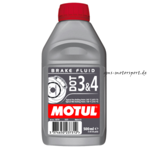 Liquido per freni MOTUL DOT3&4, 0,5 litri