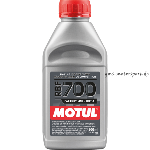 Liquido per freni MOTUL DOT4 - RACING - RBF700, 0,5 litri