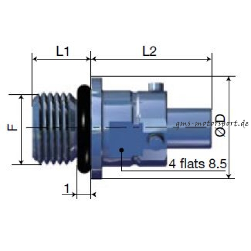Attacco rapido orig. Stäubli CBR02.7410-IB